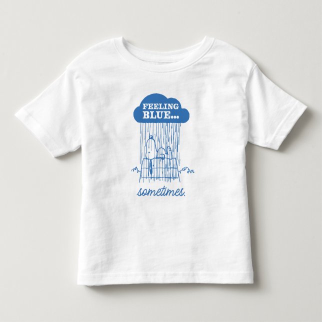 Camiseta Amendoins | Snoopy Feeling Blue Também Está Bem (Frente)