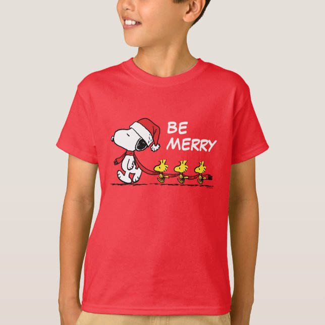 Camiseta Amendoins | Snoopy & Friends Winter Scarf (Frente)