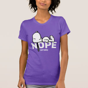 Camiseta Amendoins   Snoopy Hoje Não