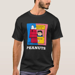 Camiseta Amendoins   Snoopy & Lucy Half & Half