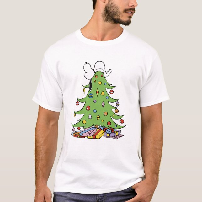 Camiseta amendoins snoopy natal (Frente)