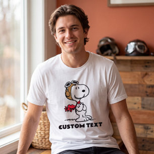 Camiseta Amendoins Snoopy O Áce Voador