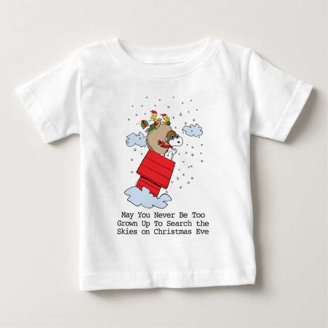 Camiseta Amendoins | Snoopy, o Ace Voador no Natal (Frente)
