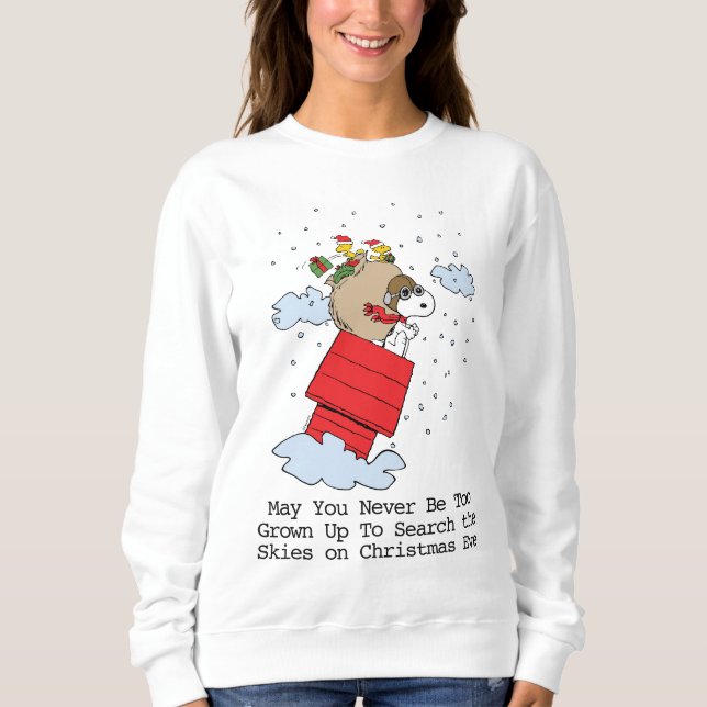 Camiseta Amendoins | Snoopy, o Ace Voador no Natal (Frente)