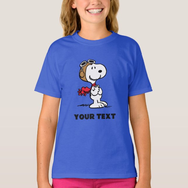 Camiseta Amendoins | Snoopy O Ás Voador (Frente)