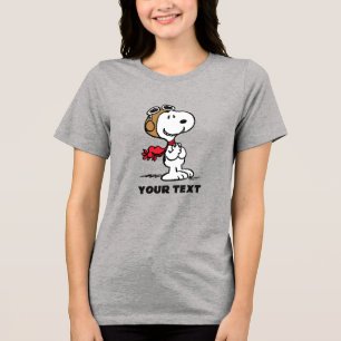 Camiseta Amendoins Snoopy O Ás Voador