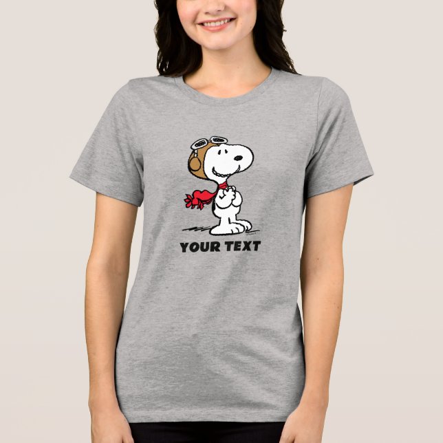 Camiseta Amendoins | Snoopy O Ás Voador (Frente)