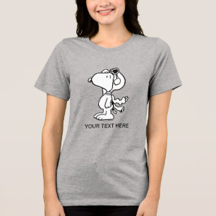 Camiseta Amendoins Snoopy o Ás Voador BW