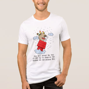 Camiseta Amendoins   Snoopy o Barão Vermelho no Natal
