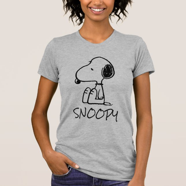 Camiseta Amendoins| Snoopy Olhando Para Baixo (Frente)