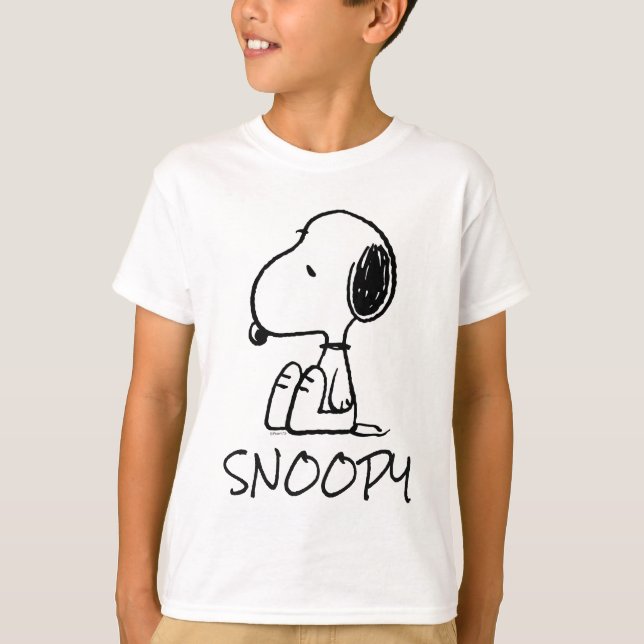 Camiseta Amendoins | Snoopy Olhando Para Baixo (Frente)