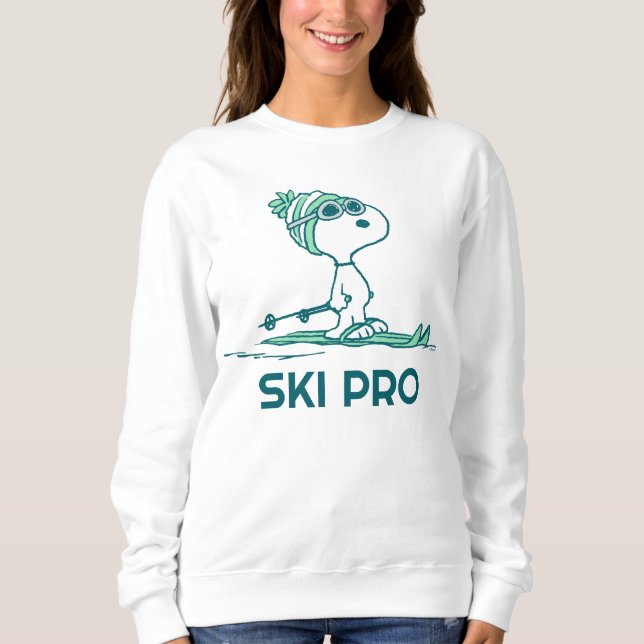 Camiseta Amendoins | Snoopy on Skis (Frente)