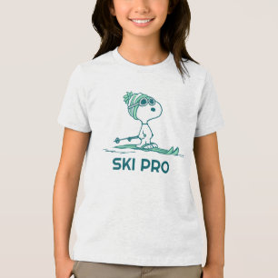 Camiseta Amendoins   Snoopy on Skis