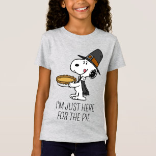 Camiseta Amendoins   Snoopy Pilgrim