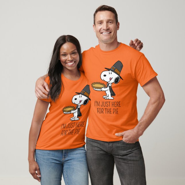 Camiseta Amendoins | Snoopy Pilgrim (Unissex)