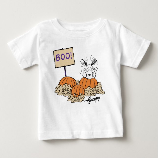 Camiseta Amendoins | Snoopy Pumpkin Patch Boo! (Frente)