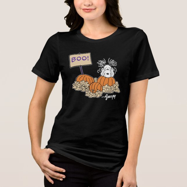 Camiseta Amendoins | Snoopy Pumpkin Patch Boo! (Frente)