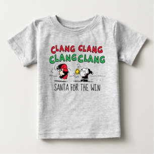 Camiseta Amendoins   Snoopy Santa Claus & Lucy