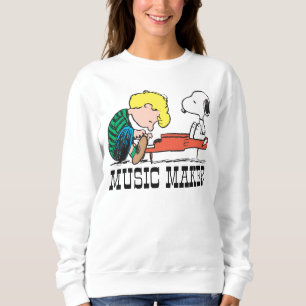 Camiseta Amendoins Snoopy & Schroeder no Piano