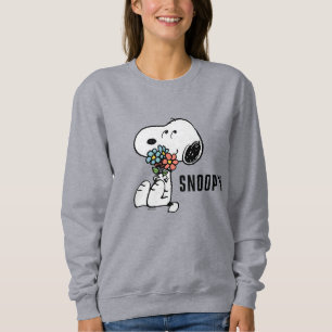 Camiseta Amendoins   Snoopy Stop & Smell the Flowers