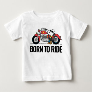 Camiseta Amendoins Snoopy & Sua Motocicleta
