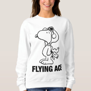 Camiseta Amendoins   Snoopy the Flying Ace BW