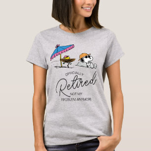 Camiseta Amendoins Snoopy & Woodstock Beach Estou aposent