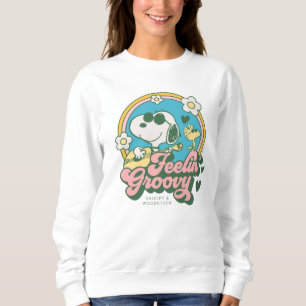 Camiseta Amendoins Snoopy & Woodstock Feelin' Groovy