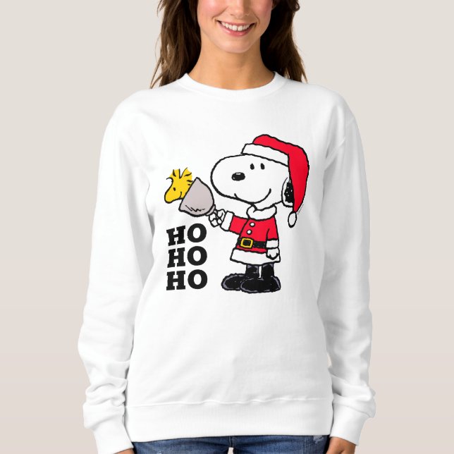 Camiseta Amendoins | Snoopy & Woodstock Ho Ho Ho (Frente)