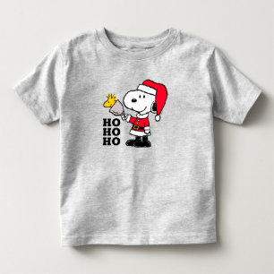 Camiseta Amendoins Snoopy & Woodstock Ho Ho Ho