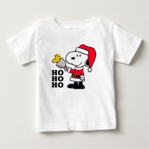 Camiseta Amendoins Snoopy & Woodstock Ho Ho Ho