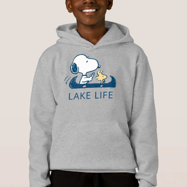 Camiseta Amendoins | Snoopy & Woodstock Lake Life (Frente)