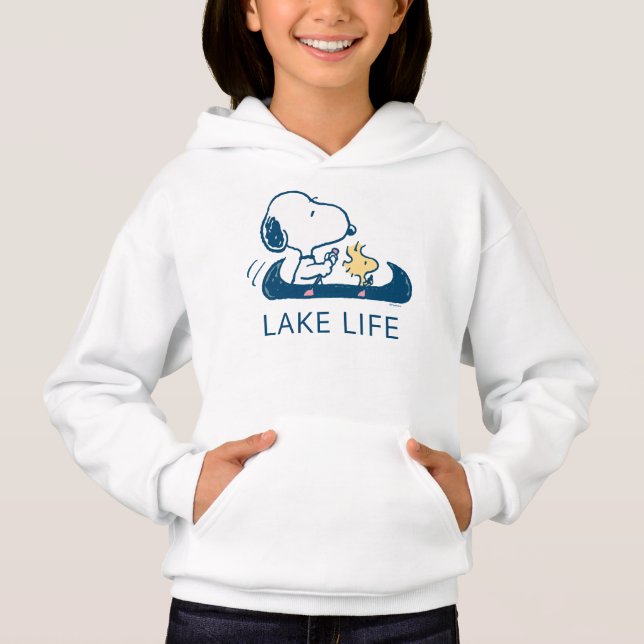 Camiseta Amendoins | Snoopy & Woodstock Lake Life (Frente)