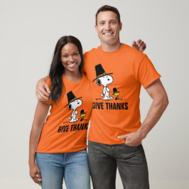 Camiseta Amendoins | Snoopy & Woodstock Pilgrim