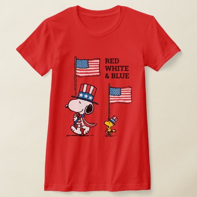 Camiseta Amendoins | Snoopy & Woodstock Tio Sams (Postura )