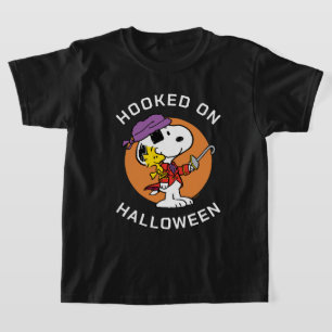 Camiseta Amendoins Snoopy & Woodstock viciado no Hallowee