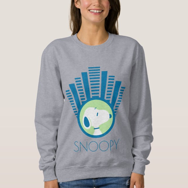 Camiseta Amendoins | Sonhos De Deco Azul De Snoopy (Frente)