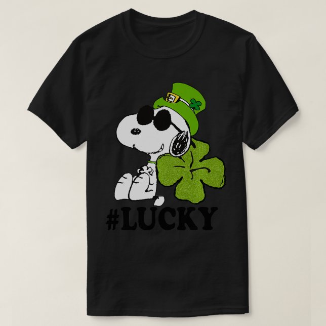 Camiseta Amendoins St Patricks Lucky Clover (Frente do Design)