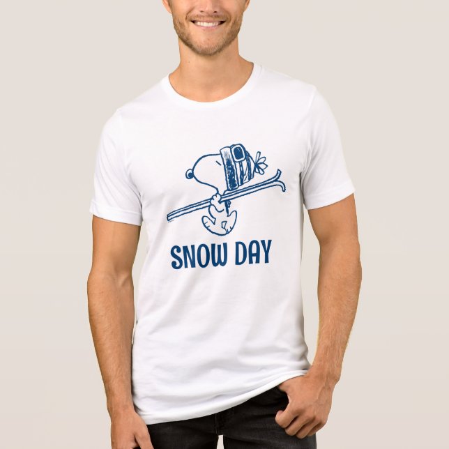 Camiseta Amendoins | Tripa de Esqui de Snoopy (Frente)