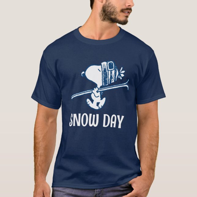 Camiseta Amendoins | Tripa de Esqui de Snoopy (Frente)