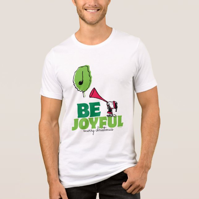 Camiseta Amendoins | Woodstock Be Joyful (Frente)