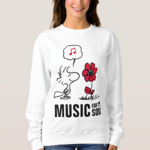 Camiseta Amendoins Woodstock Cheirando as flores