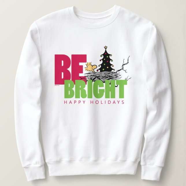 Camiseta Amendoins | Woodstock Christmas Be Bright (Frente do Design)