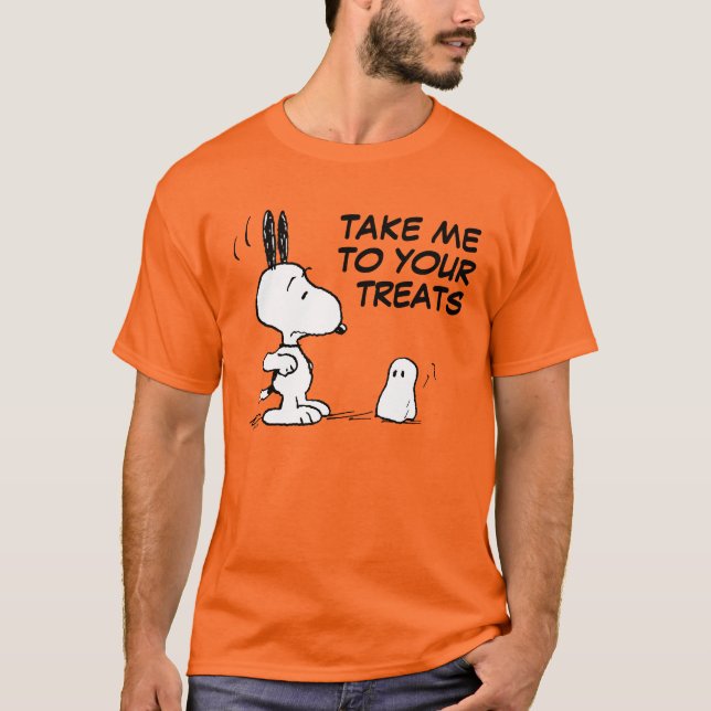 Camiseta Amendoins | Woodstock Scare Snoopy (Frente)