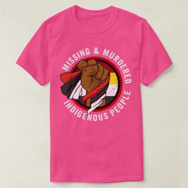 Camiseta Amer Nativo Do Pessoas Indígenas Ausente E Assassi (Frente do Design)