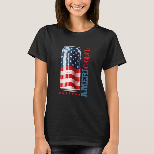 Camiseta Ameri can  4th of july Sublimation 6 (Frente)