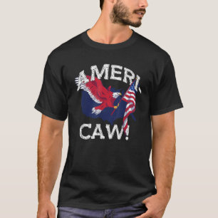 Camiseta AMERI CAW Eagle America Meme EUA 4 de julho