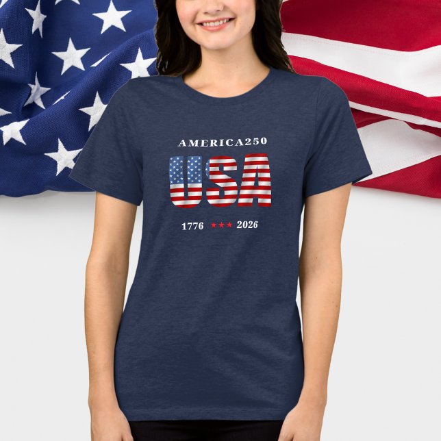 Camiseta AMÉRICA250 1776-2026 Celebração (AMERICA250 1776-2026 Celebration Ladies Tri-Blend Shirt)