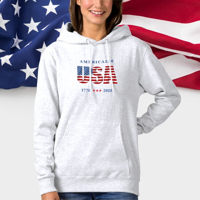 Camiseta AMÉRICA250 1776-2026 Celebração (AMERICA250 1776-2026 Celebration Hoodie)