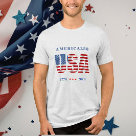 Camiseta AMÉRICA250 1776-2026 Celebração